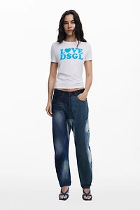 Desigual Women's Baggy patch jeans