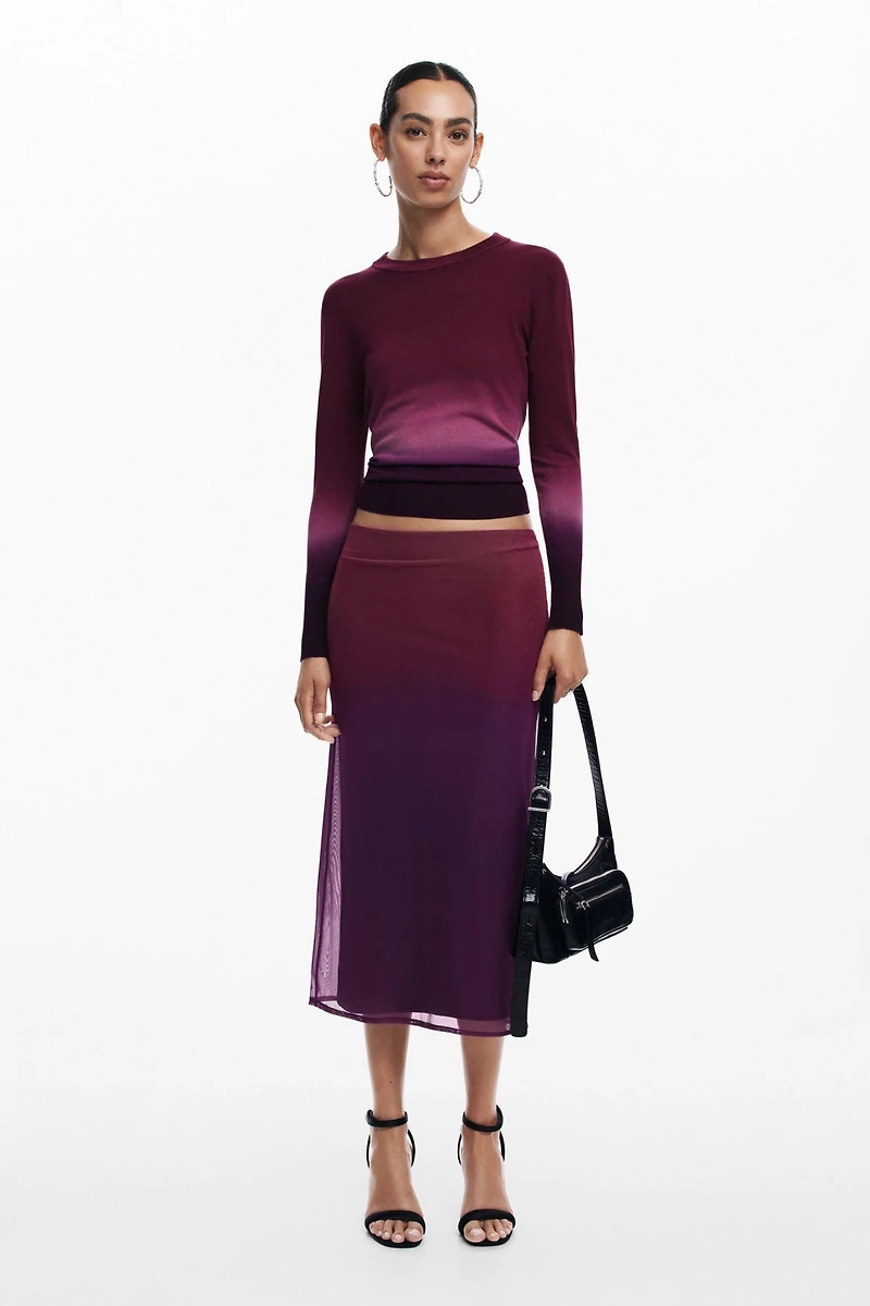 Desigual Women's Gradient flowy skirt