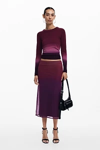 Desigual Women's Gradient flowy skirt