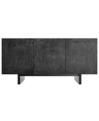 Mid-Century Solid Wood Sideboard Buffet Cabinet