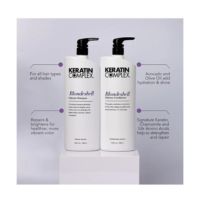 Keratin Complex Blondeshell Debrass Shampoo, 33.8 oz.