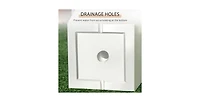 Slickblue Set of 2 Modern Lightweight Outdoor Patio Flower Pot Tall Planter Box