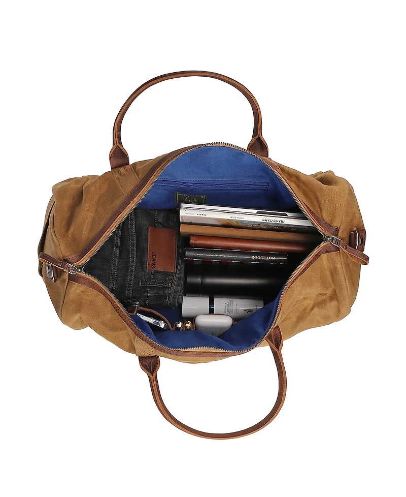 Tsd Brand Hillside Bee-Wax Canvas Duffel Bag