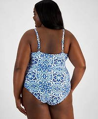 La Blanca Plus Size Alboran Sea One-Piece Swimsuit