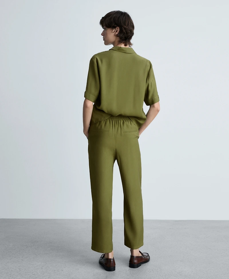 Mango Women's Straight Suit Pants