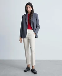 Mango Women's Pleat Straight Trousers