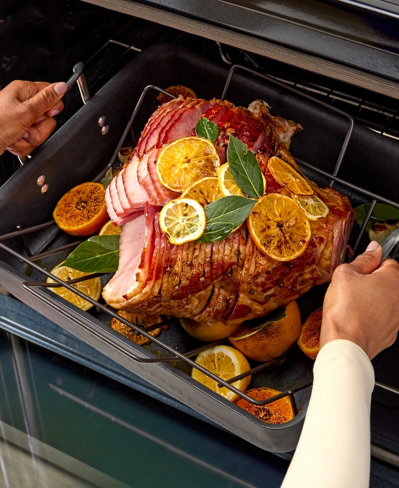 Calphalon Hard-Anodized Nonstick 16-Inch Roasting Pan with Rack