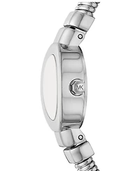 Michael Kors Women's Gramercy Two-Hand Silver-Tone Stainless Steel Watch, 21mm