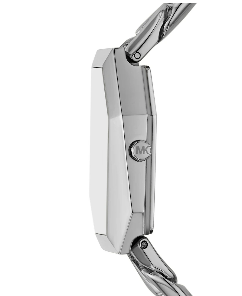 Michael Kors Women's Suri Two-Hand Silver-Tone Stainless Steel Watch, 24x33mm