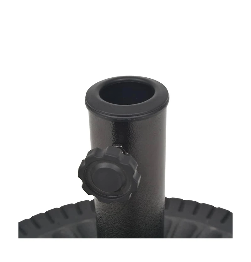 vidaXL Parasol Base Resin Round Black lb