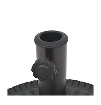vidaXL Parasol Base Resin Round Black lb