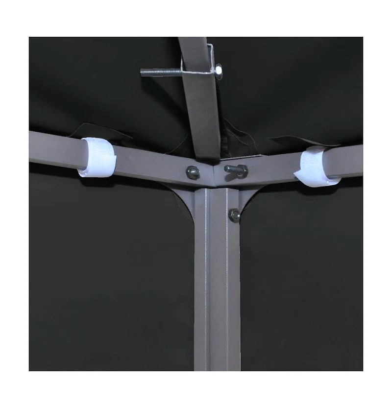 vidaXL Gazebo Cover Canopy Replacement 1 oz/ft² Dark Gray 9.8'x9.8'
