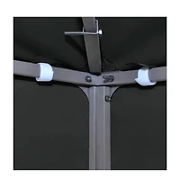 vidaXL Gazebo Cover Canopy Replacement 1 oz/ft² Dark Gray 9.8'x9.8'