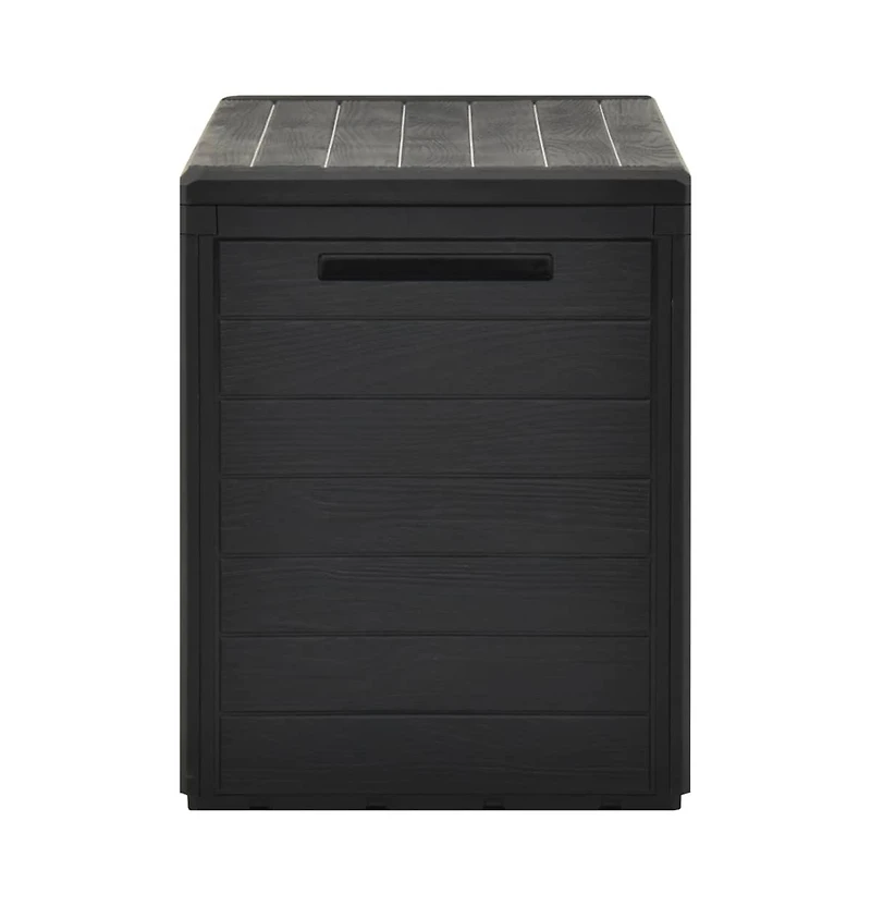 vidaXL Patio Storage Box Anthracite 38.7"x17.3"x21.7"