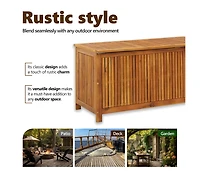 Patio Storage Box 44.5"x19.7"x22.8" Solid Acacia Wood