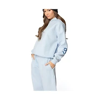 Edikted Womens Bonney Bow Detail Hoodie