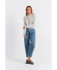 Chinti & Parker Women's Pure Cashmere Summer Cropped Cardigan