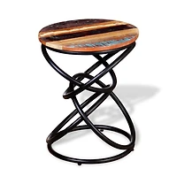 vidaXL End Table Solid Reclaimed Wood