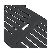 vidaXL Sun Lounger with Footrest Plastic Anthracite