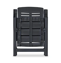 Reclining Patio Chairs 2 pcs Plastic Anthracite
