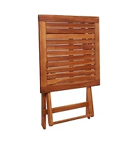 vidaXL 3 Piece Folding Bistro Set Solid Acacia Wood