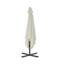 Garden Parasol with Steel Pole 98.4"x98.4" Sand