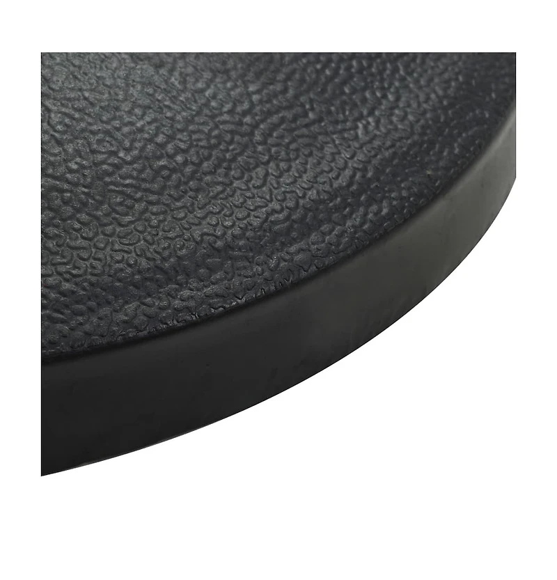 Parasol Base Round Polyresin 22 lb Black