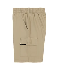 Calvin Klein Toddler and Little Boys Tonal Logo Short Sleeve Tee Twill Cargo Shorts, 2-Piece Set