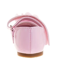 Josmo Infant Girls Hook and Loop Flowery Dress Shoes