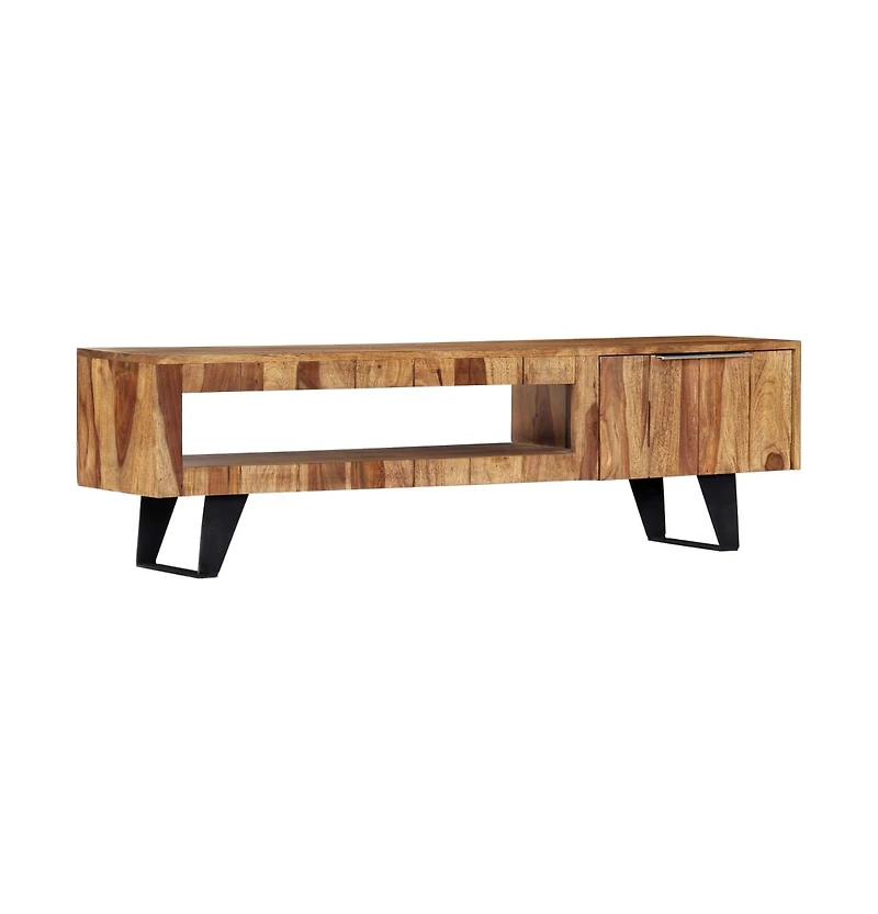 Tv Stand 55.1"x11.8"x15.7" Solid Wood Sheesham