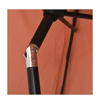 Garden Parasol Terracotta 78.7"x88.2" Aluminum
