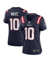 Nike Women's Drake Maye Navy New England Patriots Player Game Jersey