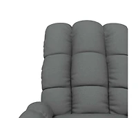 Massage Recliner Dark Gray Fabric