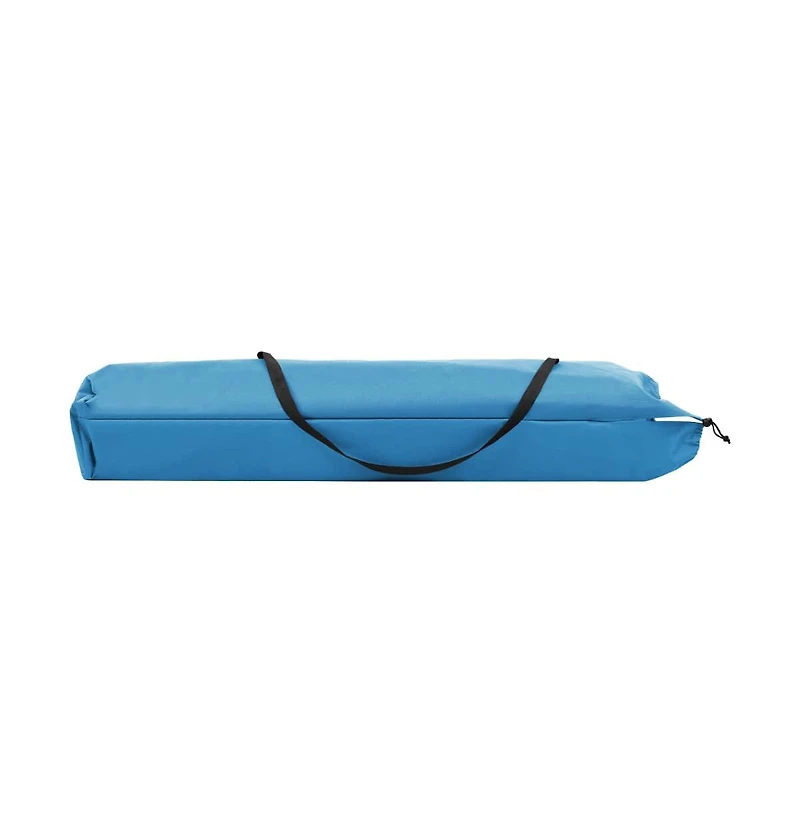 vidaXL Two Person Folding Sun Lounger Blue Steel