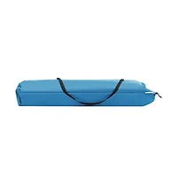 vidaXL Two Person Folding Sun Lounger Blue Steel