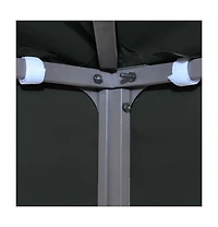 vidaXL 2-Tier Gazebo Top Cover 1 oz/ft² 13.1'x9.8' Black