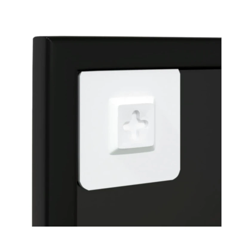 vidaXL Wall Mirror Black 31.5"x23.6" Metal