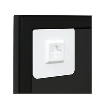 vidaXL Wall Mirror Black 31.5"x23.6" Metal