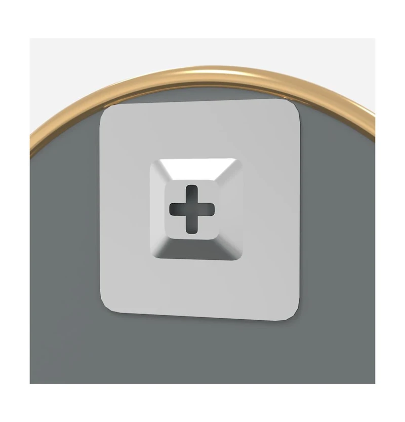 vidaXL Wall Mirror Gold 19.7" Round