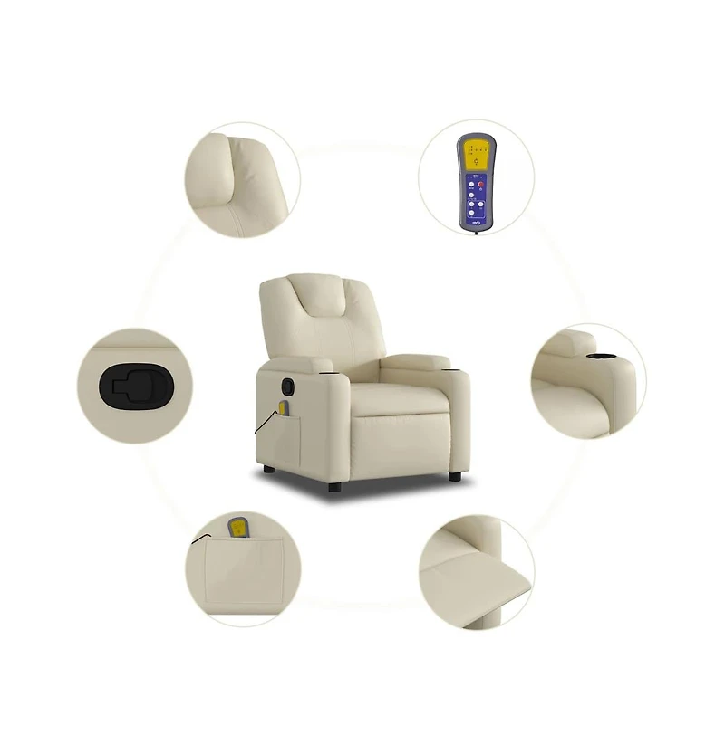 Massage Recliner Chair Faux Leather