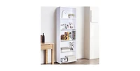 Slickblue Modern 5-Tier Bookcase Storage Shelf for Organized Display and Storage