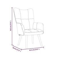 Relaxing Chair Dark Green Velvet