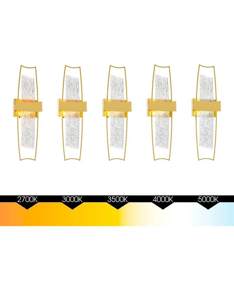 Cwi Lighting 26" Metal Guadiana Integrated Led Wall Light