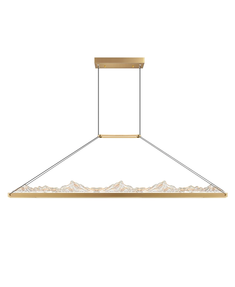 Cwi Lighting 19" Metal Himalayas Integrated Led Island Pool Table Light