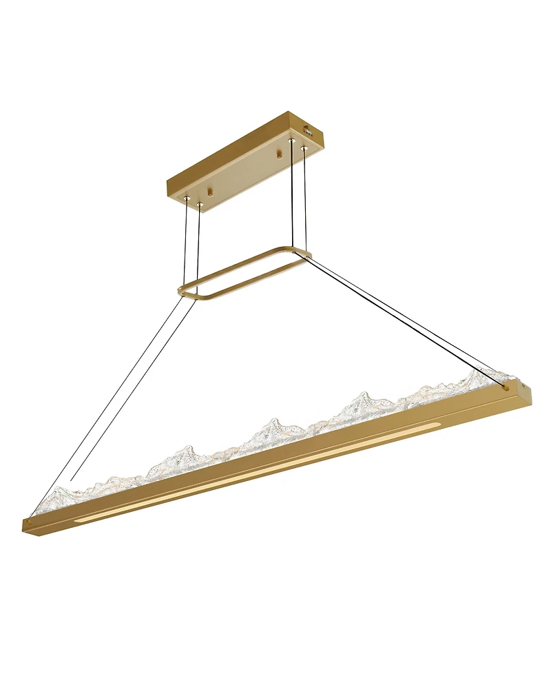 Cwi Lighting 19" Metal Himalayas Integrated Led Island Pool Table Light