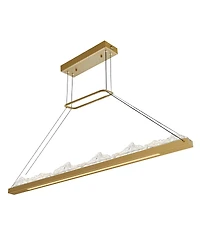 Cwi Lighting 19" Metal Himalayas Integrated Led Island Pool Table Light