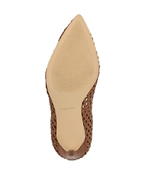 Nine West Women's Tatiana Woven Stiletto Pointy Toe Dress Pumps