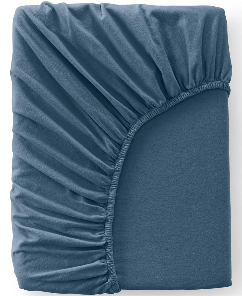 Lands' End Comfy Super Soft Cotton Flannel Bed Sheet Set - 5oz