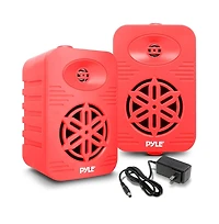 Pyle 4” 2-Way Indoor/Outdoor Bluetooth Wireless Speaker System - Waterproof, 300W Max Power, 1/2” Tweeter