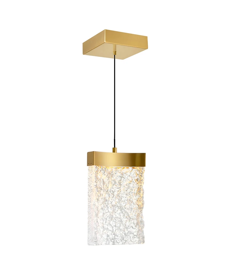 Cwi Lighting 12" Metal Lava Integrated Led Mini Pendant